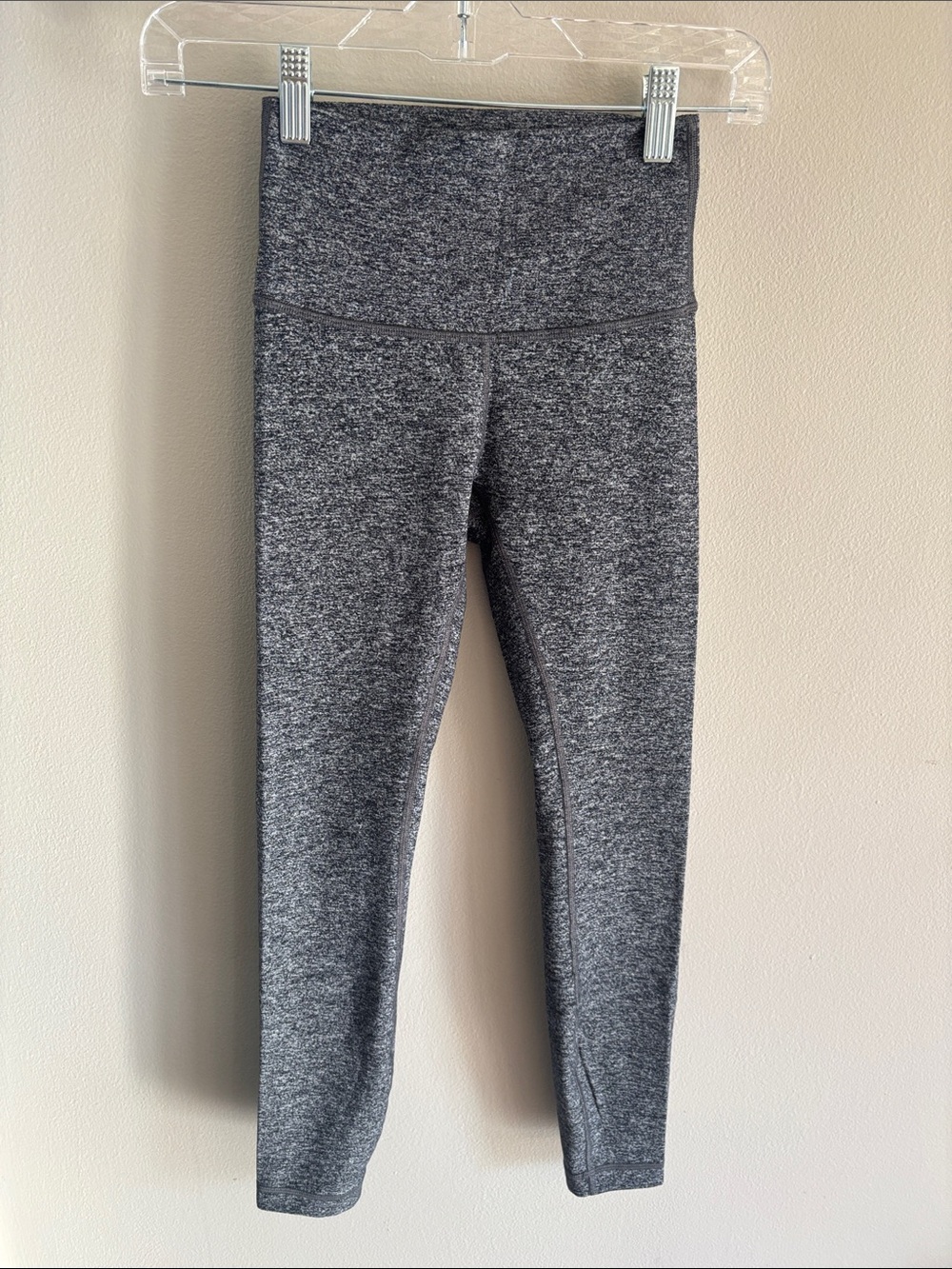 2 Lululemon wunder under high rise 7/8 marl tight